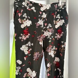 Jules & Leopold Dark Gray Floral Pants